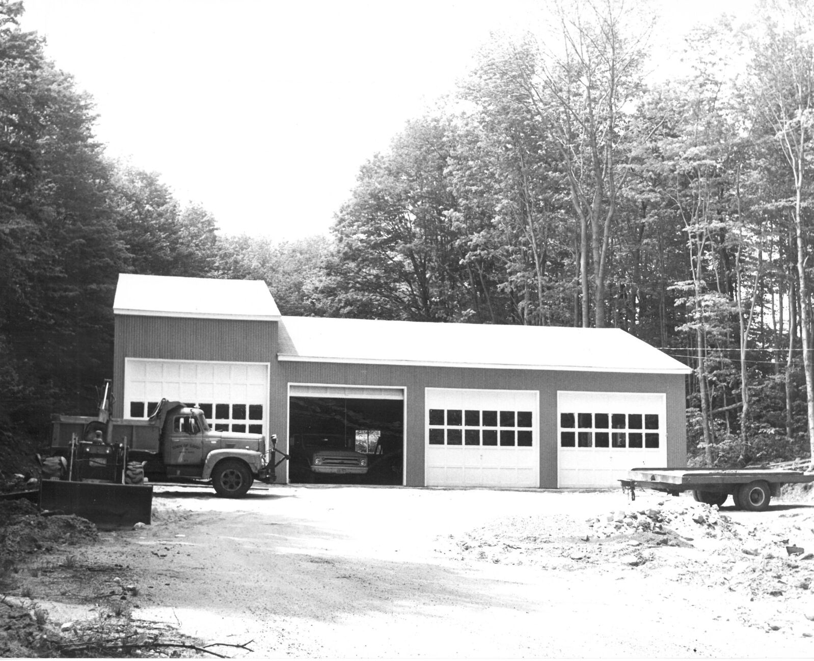 New town garage, Savoy, June 9, 1971